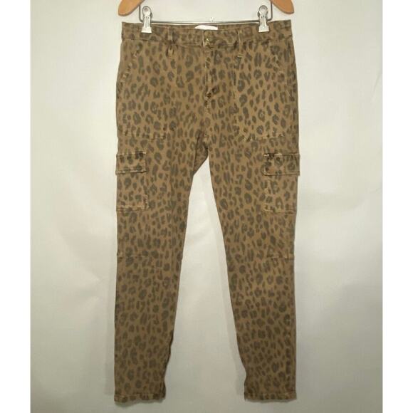Frame Cargo Cheetah Skinny Pants Size 29 - Picture 3 of 10
